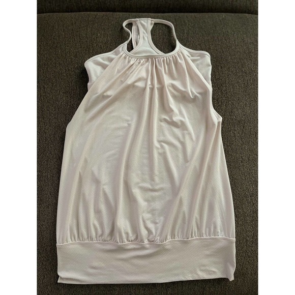 Lululemon Practice Freely Tank Racerback Striped Sports Bra Size 6 Light Pink - Picture 13 of 13